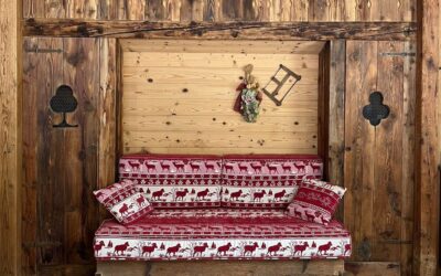 Armadio a ponte con divano